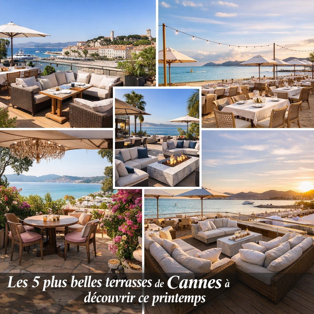 Les cinq terrasses de Cannes à voir au printemps